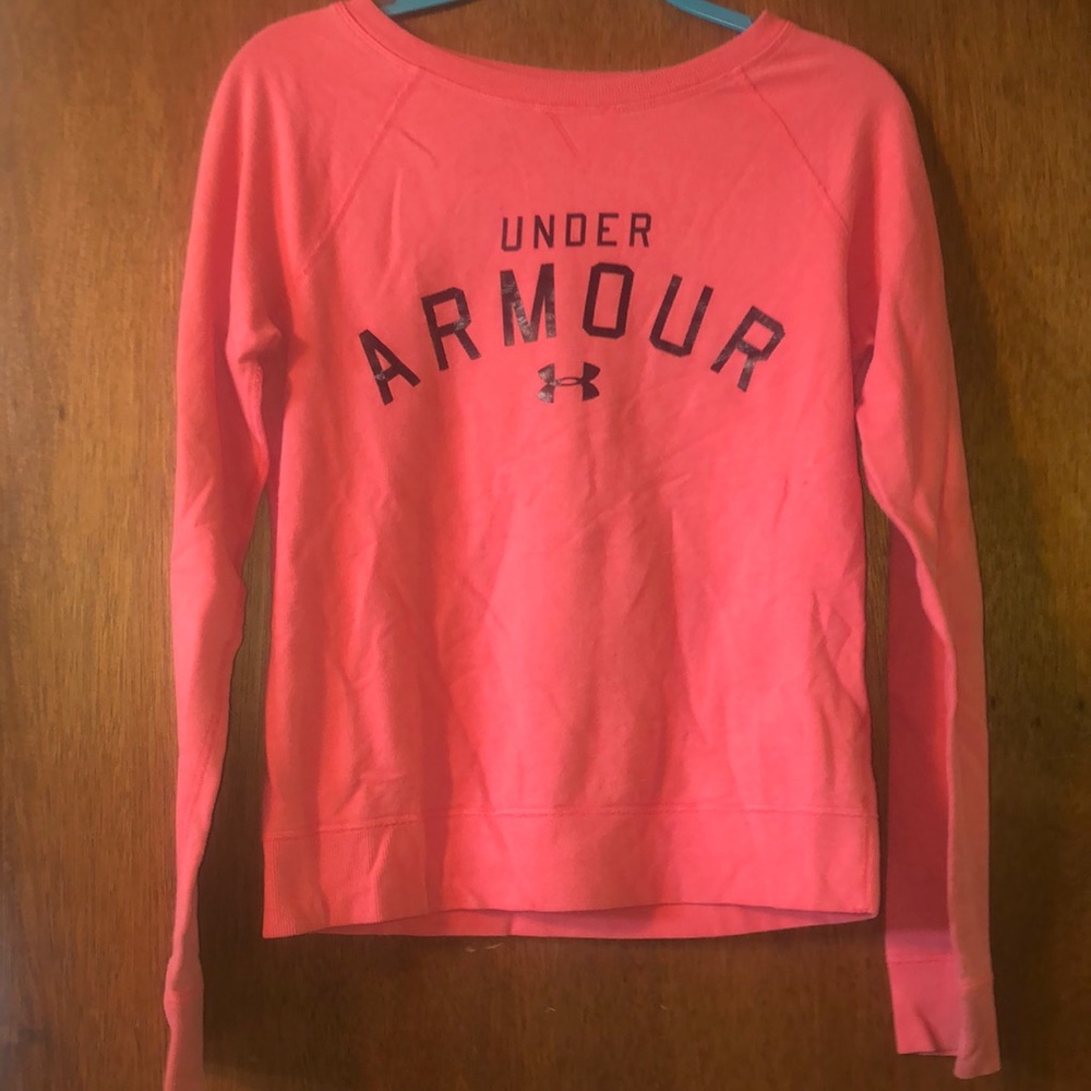 Under Armour Pink Long Sleeve Workout Top
